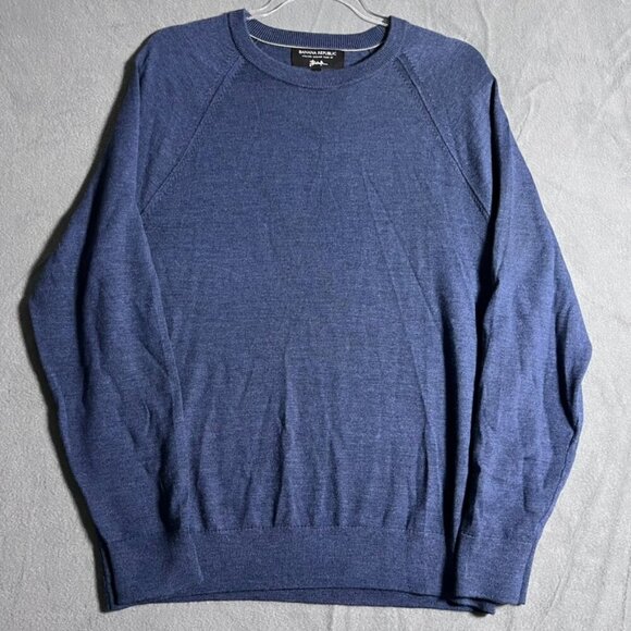 Banana Republic Other - Baruffa x Banana Republic Italian wool sweater sz M Blue